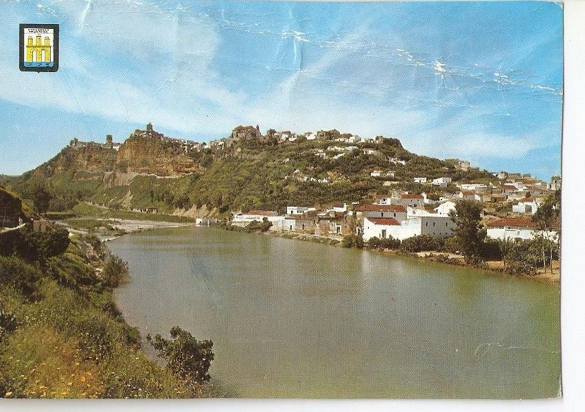 Postal 039871 : Arcos de la Frontera. Vista de la ciudad sobre el rio Guadalete