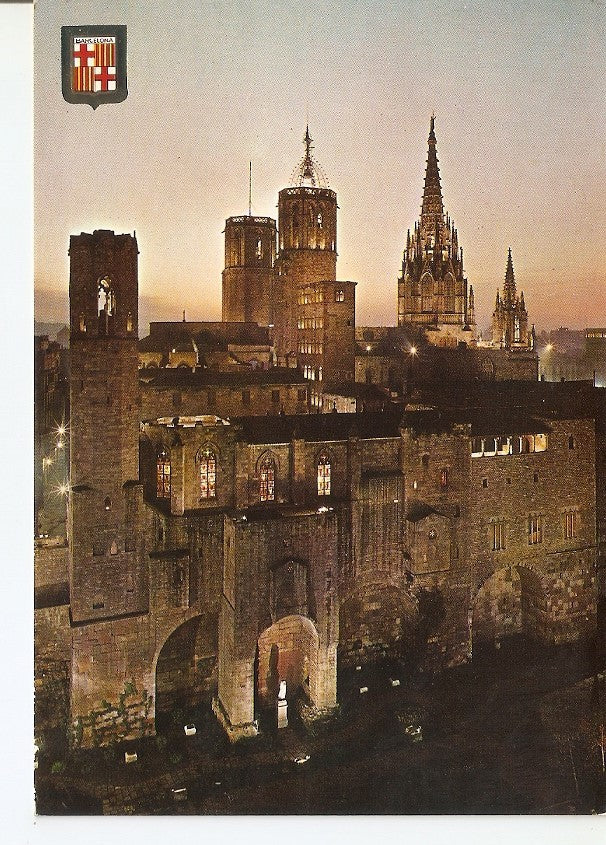 Postal 039887 : Barcelona. Barrio Gotico. Plaza Berenger el Grande