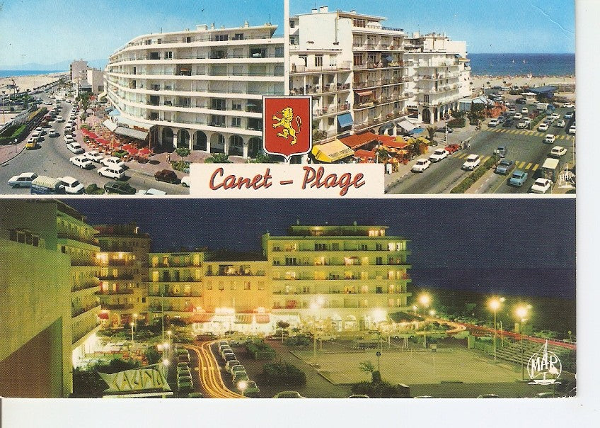 Postal 039890 : Canet-Plage (Cote Vermeille). Vue sur le front de mer