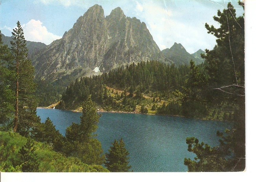 Postal 039922 : Pirineos de Lerida. Valle de Espot. Lago San Mauricio y Els Encants