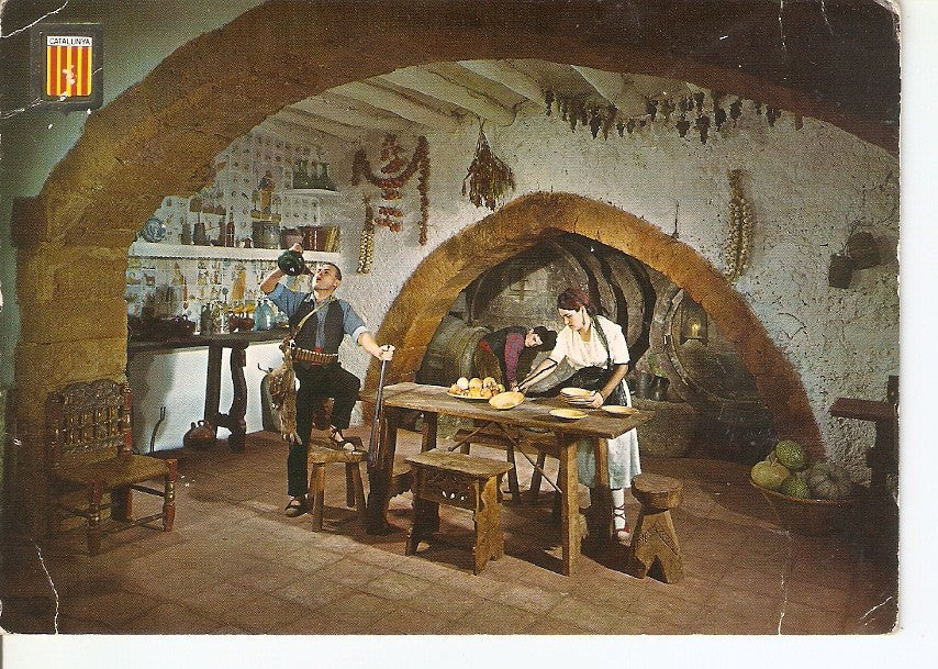 Postal 039928 : Cal Fuster de les Figueres. La Pobla de Clarament (Barcelona). Arribant de caçera