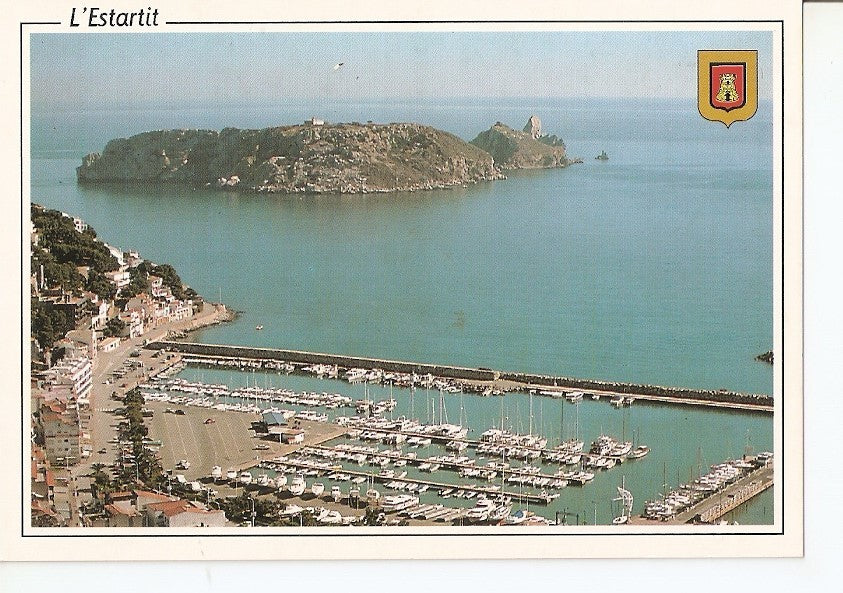 Postal 039945 : LEstartit (Costa Brava). Vista aerea. Puerto. Islas Medas