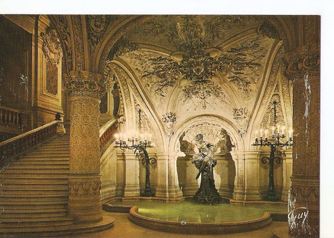 Postal 039995 : Theatre de lOpera. Acedemie National de Musique. La fontaine sous la petite rotonde