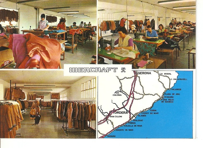 Postal 040028 : Ibercraft - Tordera (Barcelona). Fabrica ccnfeccion en piel