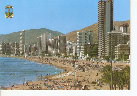 Postal 040066 : Benidorm (España). Playa de Levante