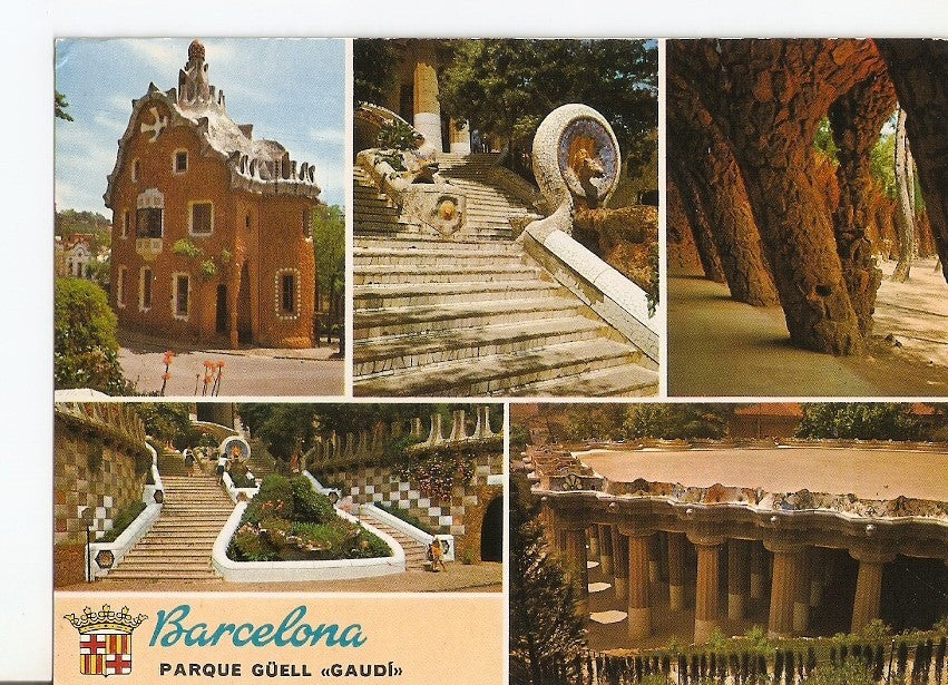 Postal 040098 : Barcelona. Parque Guell (Gaudi)