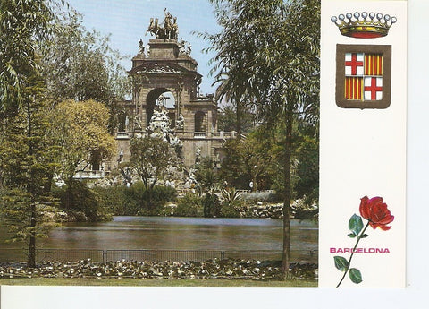 Postal 040104 : Barcelona. Lago y Cascada del Parque de la Ciudadela