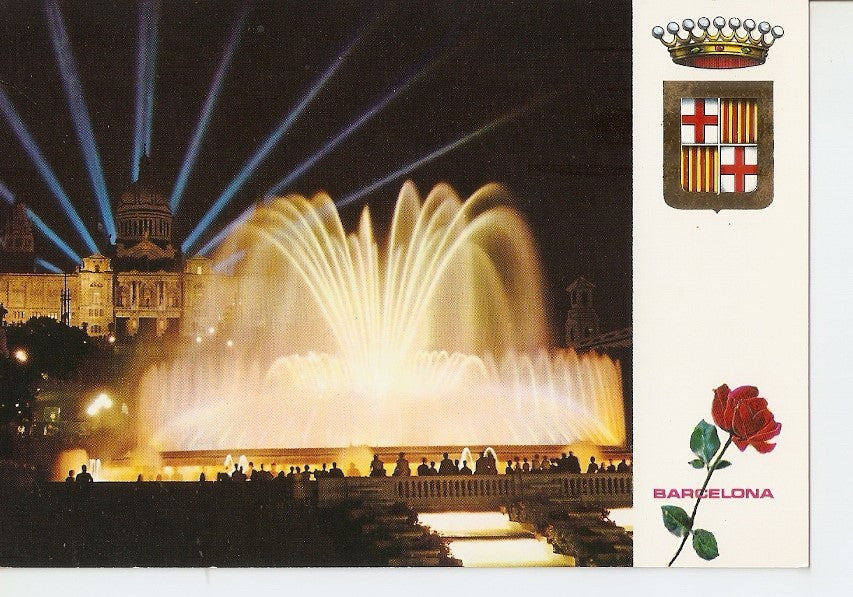 Postal 040106 : Barcelona. Fuente Monumental del Parque de Montjuich