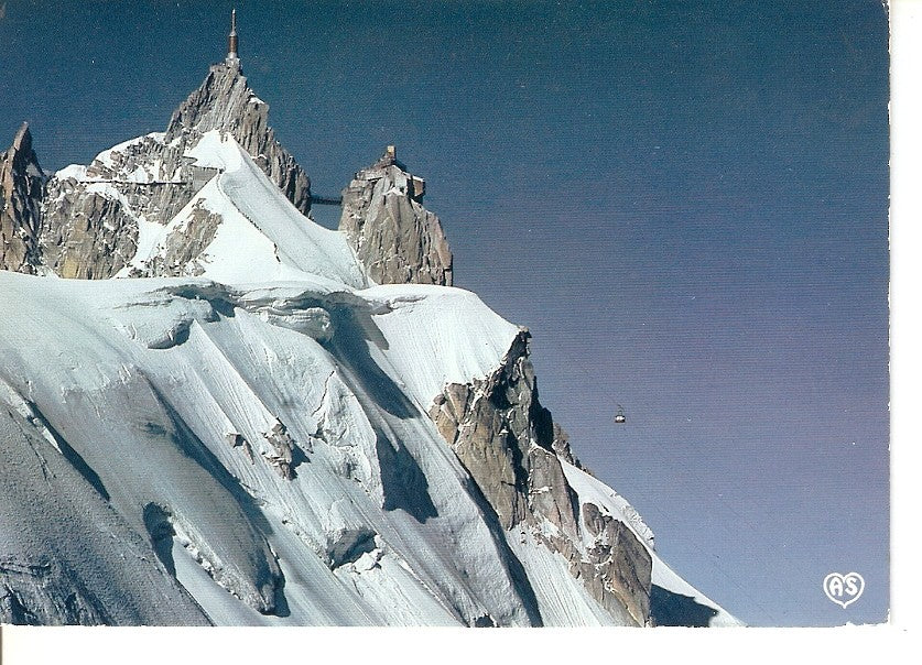 Postal 040116 : Chaîne du Mont-Blanc le Telepheroque du Midi
