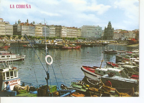 Postal 040157 : La Coruña. Darsema. Vista parcial