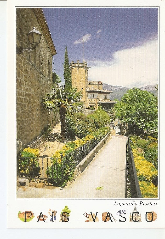 Postal 040227 : Pais Vasco. Hotel-restaurante El Castillo y bajada al Collado