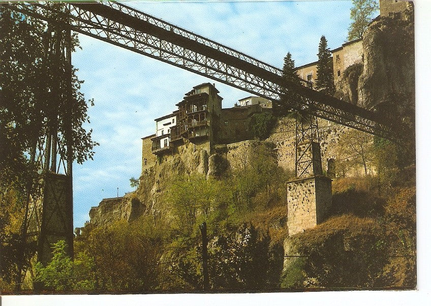 Postal 040254 : Cuenca. Casas Colgadas y puente de San Pablo sobre el rio Huecar