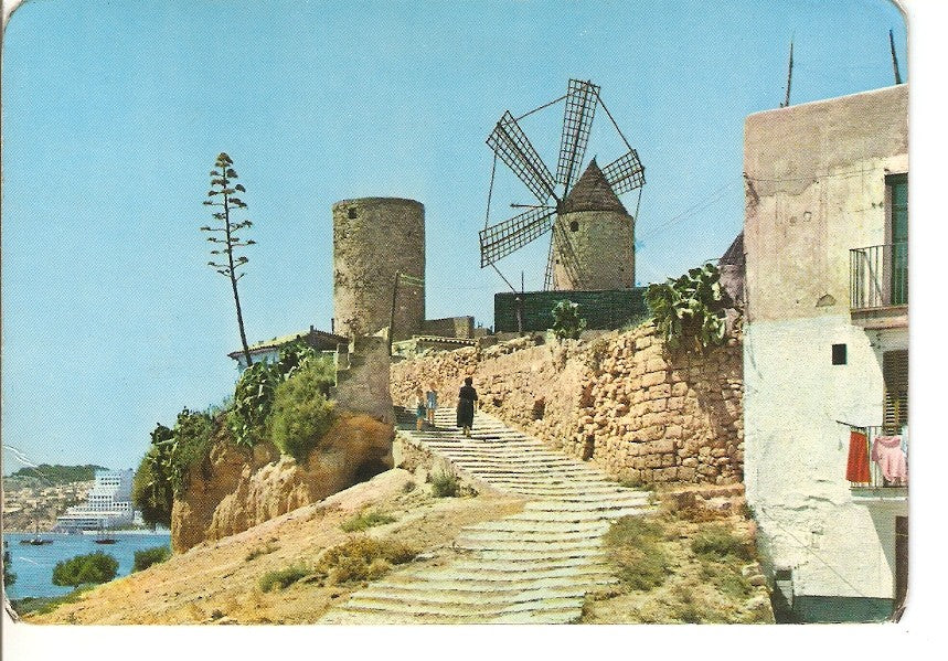 Postal 040281 : Mallorca (Baleares) España. Palma. Molinos de el Jonquet