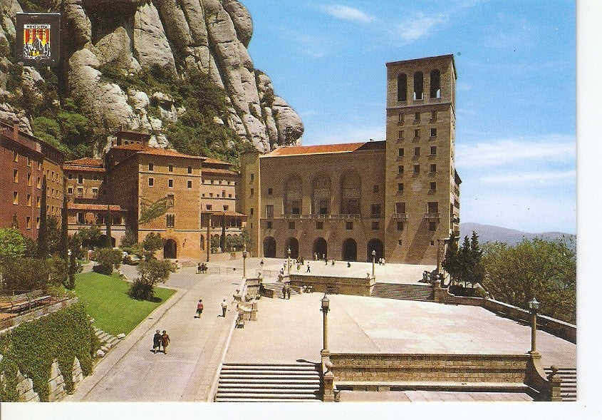 Postal 040301 : Montserrat. Fachada y Plaza del Santuario