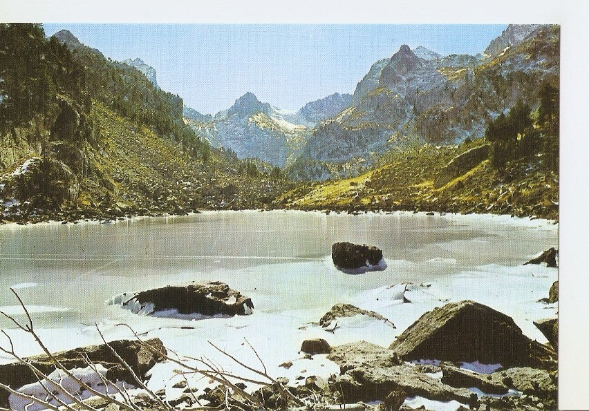 Postal 040335 : Espot - Pirineo Catalan. Estany de Monastero al fondo pico Monastero