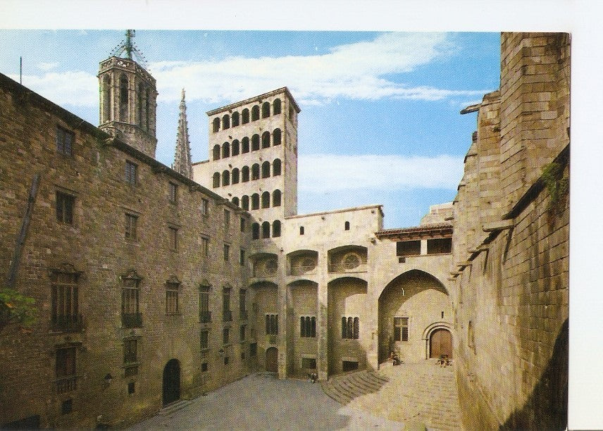 Postal 040355 : Barcelona. Barrio Gotico. Plaza del Rey
