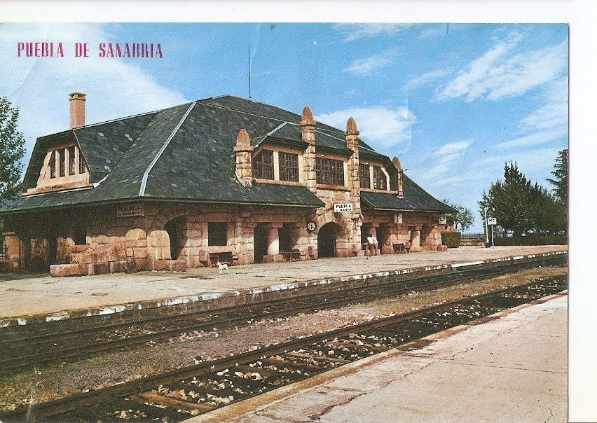 Postal 040361 : Puebla de Sanabria. Estacion del Ferrocarril