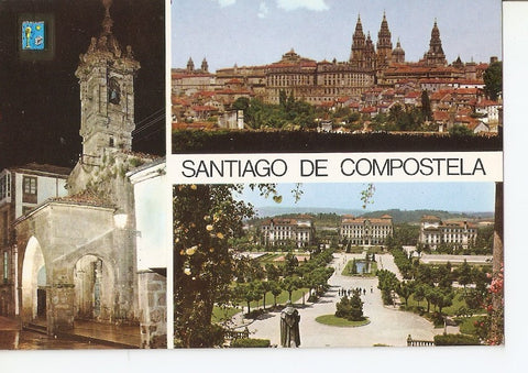 Postal 040377 : Santiago de Compostela. Iglesia de Salome Alameda y Residencia de Estudiantes