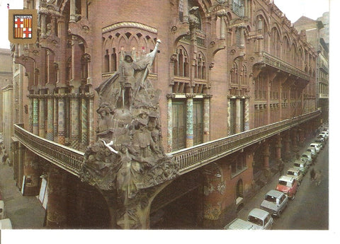 Postal 040396 : Barcelona. Palacio de la Musica Catalana