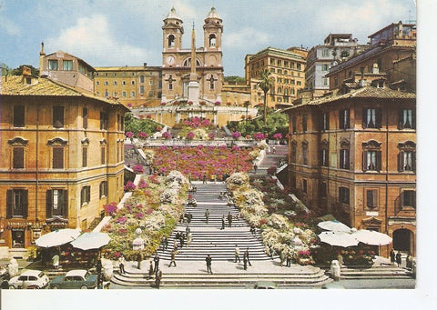Postal 040428 : Roma. Spains Square and the Trinita dei Monti