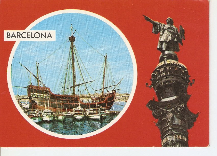 Postal 040519 : Barcelona. Carabela Santa Maria Cristobal Colon