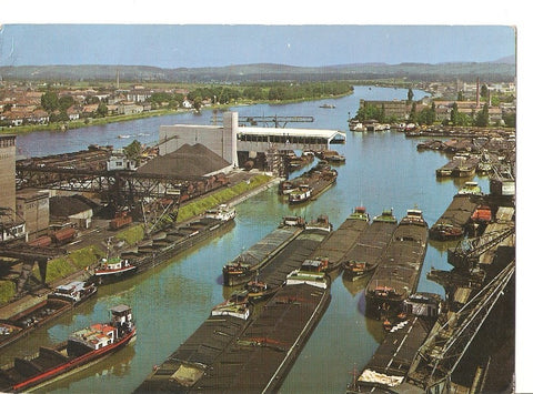 Postal 040542 : Basel: Kleinhuninger Rheinhafen (Dreilanderecke) Rhineport Klenhuningen