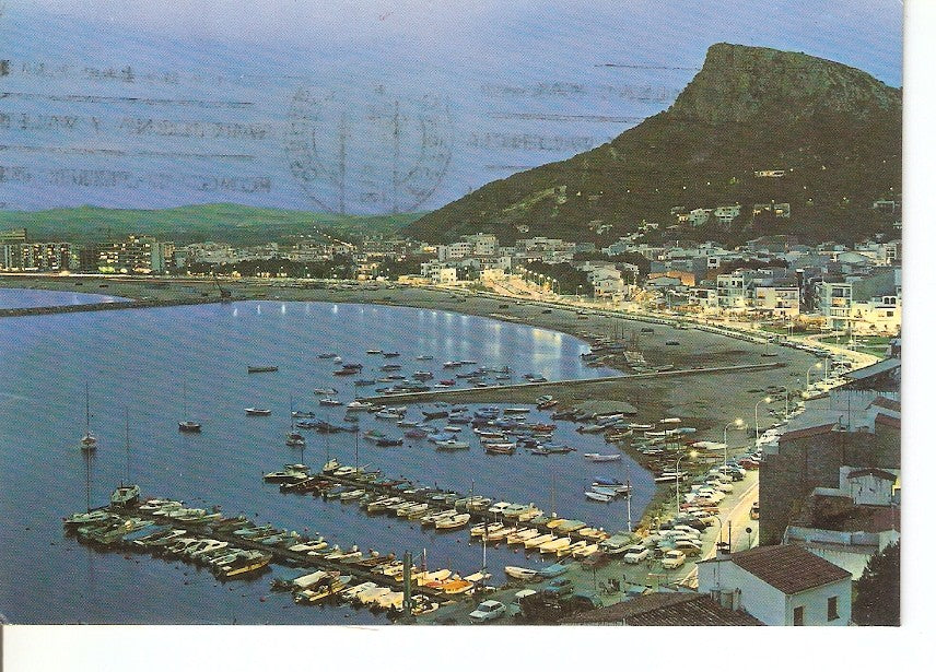 Postal 040554 : Estartit (Costa Brava). Vista parcial nocturna