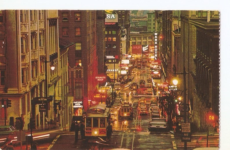 Postal 040661 : Climb the steep terraced Powell Street hill San Francisco California