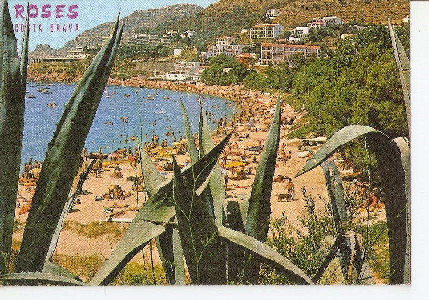 Postal 040682 : Roses (Casta Brava). Playa de La Almadraba
