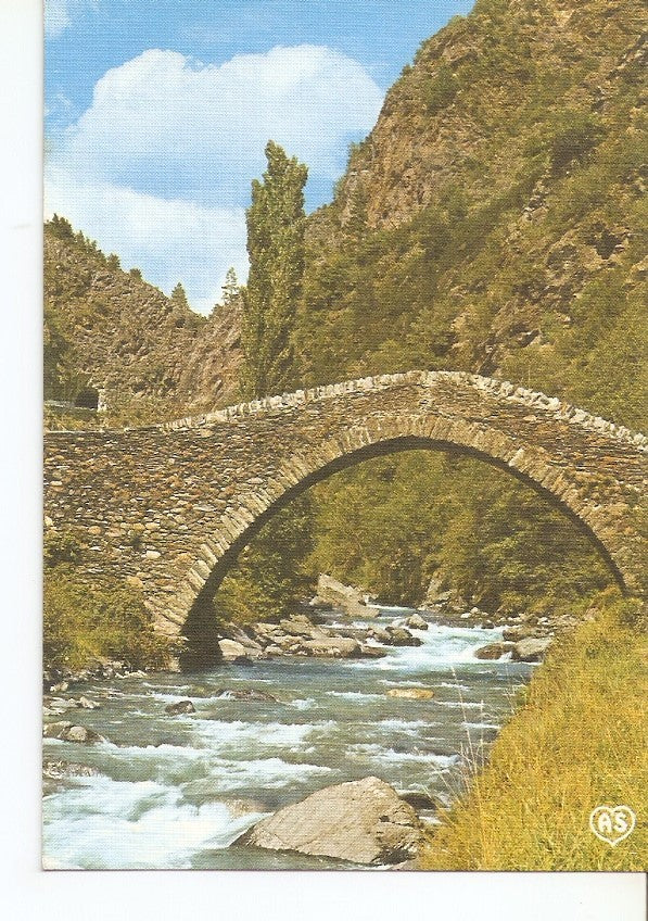 Postal 040688 : Valls dAndorra La Massana. Pont Romanic de San Antoni
