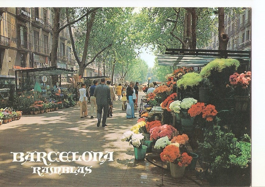 Postal 040690 : Barcelona - Ramblas