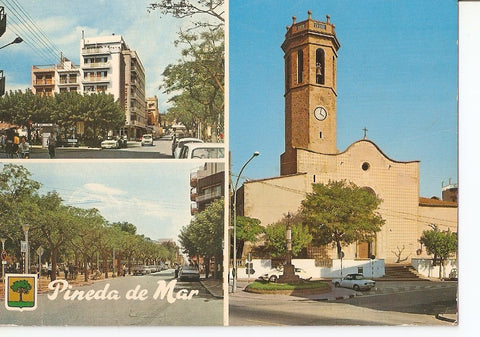 Postal 040691 : Costa Dorada. Pineda de Mar varios aspectos