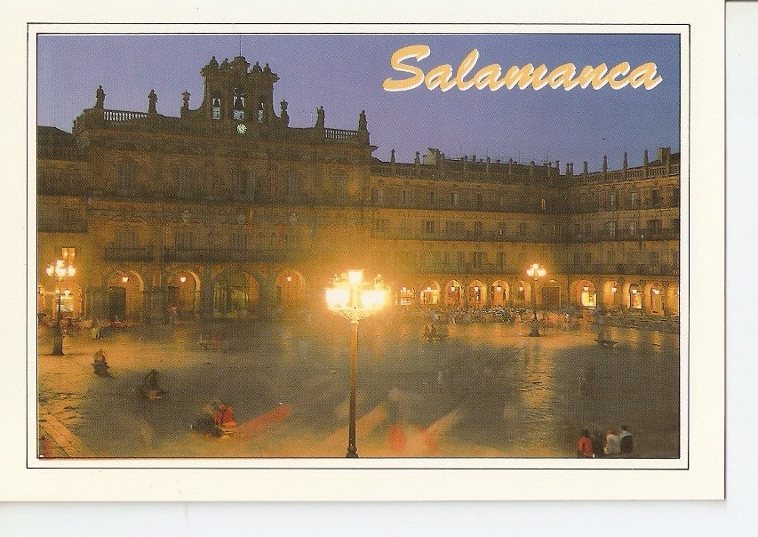 Postal 040722 : Salamanca. Plaza Mayor. Nocturna