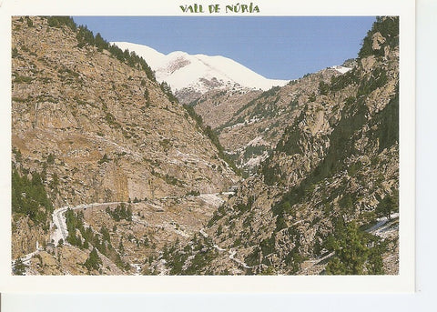 Postal 040778 : Vall de Nuria (El Ripolles). Cremallera al seu pas per les roques de Tot lo Mon