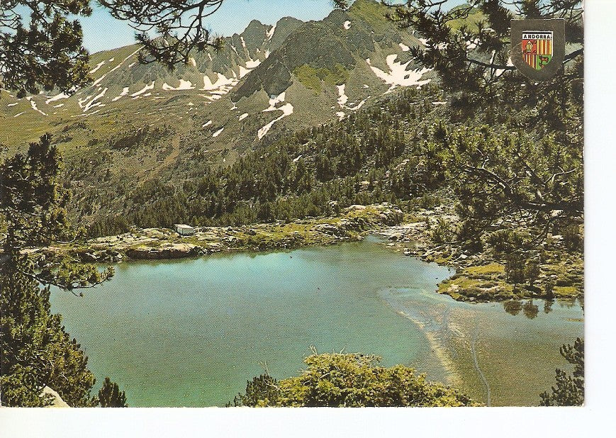 Postal 040851 : Valls dAndorra. Cercle des Pessons. Estany