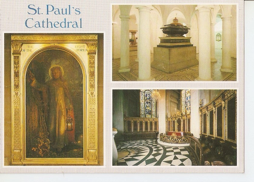 Postal 040953 : St. Pauls Cathedral. The Nelson Tomb 1805. the American Chapel