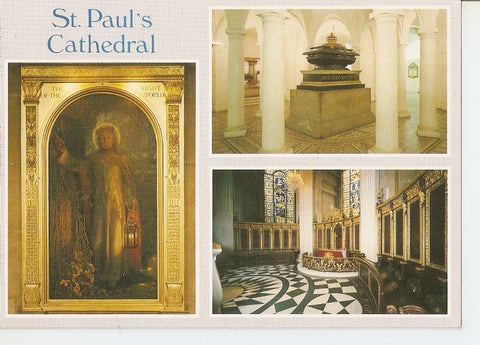 Postal 040953 : St. Pauls Cathedral. The Nelson Tomb 1805. the American Chapel
