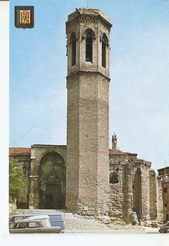 Postal 040966 : Lerida. Iglesia Parroquial de San Lorenzo (romanica)