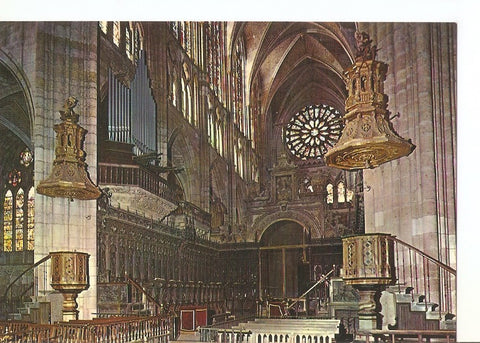 Postal 041018 : Leon. Catedral. Coro y Nave Central