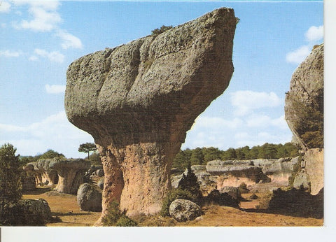 Postal 041079 : Cuenca. Ciudad Encantada. Plaza Mayor detalle