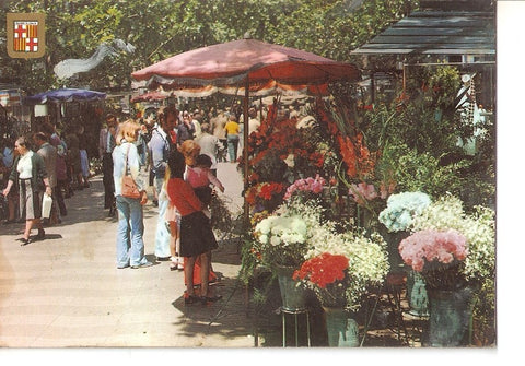 Postal 041162 : Barcelona. Las Ramblas