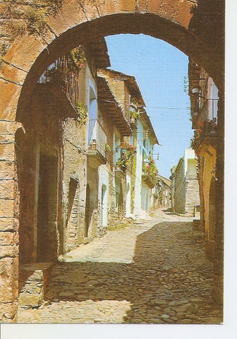 Postal 041164 : Ainsa (Huesca). Pirineo Aragones. Portal Bajo y Calle de Gonzalo I