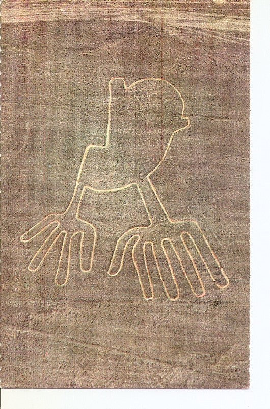 Postal 041185 : Geoglifo en las Pampa de Nasca. Ica - Peru