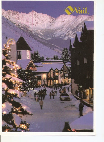 Postal 041217 : Gore Creek Drive in the heart of Vails pedestrian Village