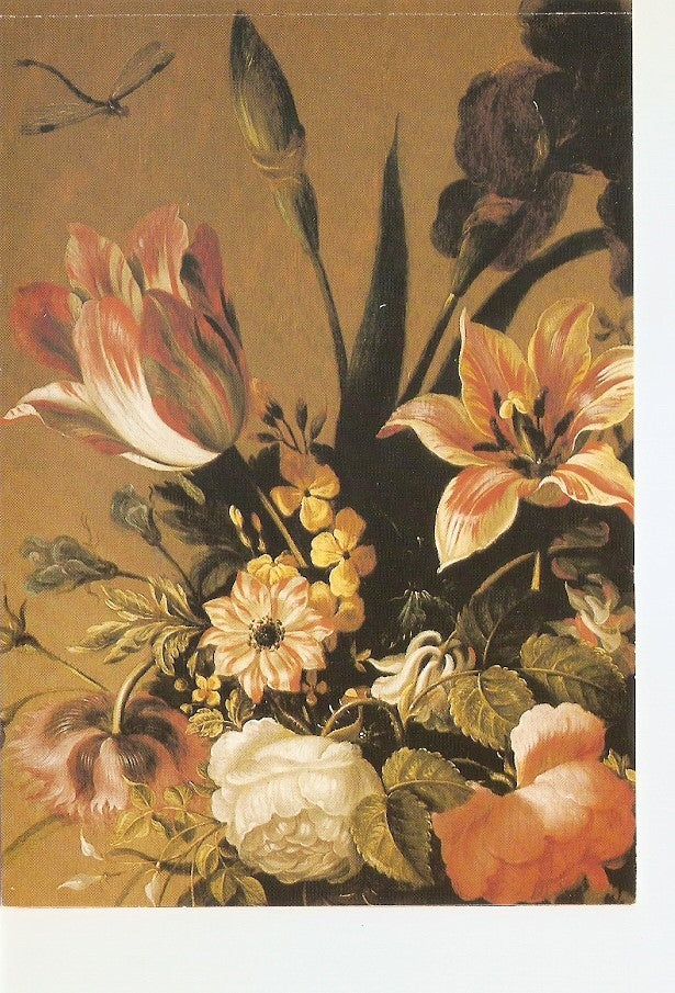 Postal 041293 : Ambrosius Bosschaert the younger Flowers c.1640. Cambridge Fitzwilliam Museum