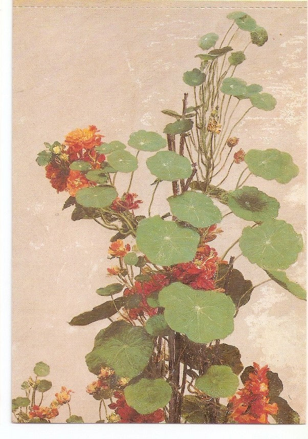 Postal 041295 : Henri Fantin-Latour Nasturtiums 1880. London Victoria and Albert Museum