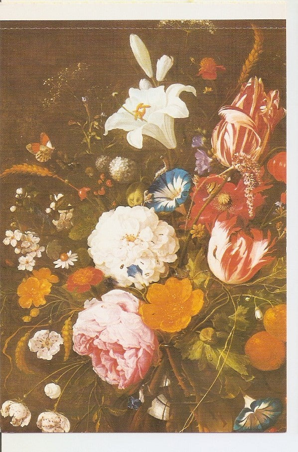 Postal 041300 : Jan Davidsz. De Heem Still Life with Flowers nd. Collection Thyssen - Bornemisza