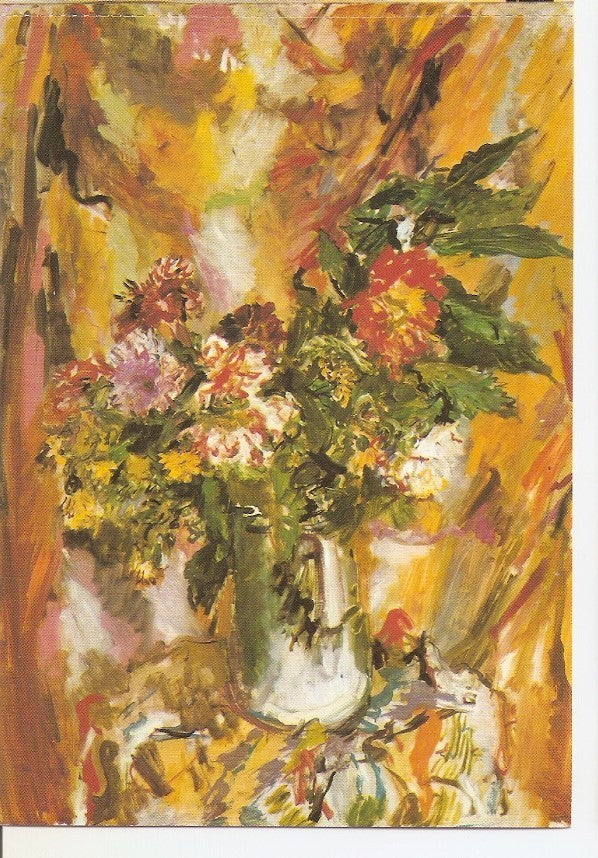 Postal 041306 : Oskar Kokoschka Bouquet of Autumm Flowers 1928. Private Collecion Oskar Kokoschka jeirs Amsterdam