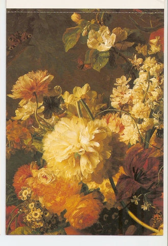 Postal 041310 : Jan Van Huysym Still Life with Flowers 1726. london Wallace Collection