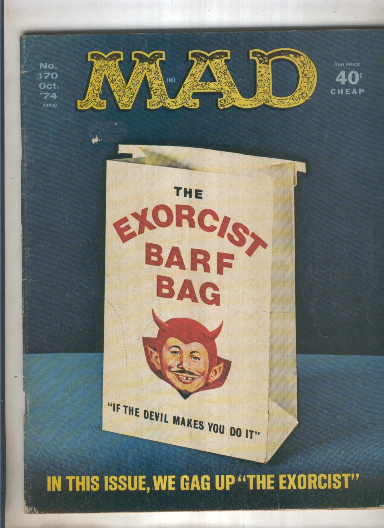 MAD MAGAZINE Numero 170 Octubre de 1974